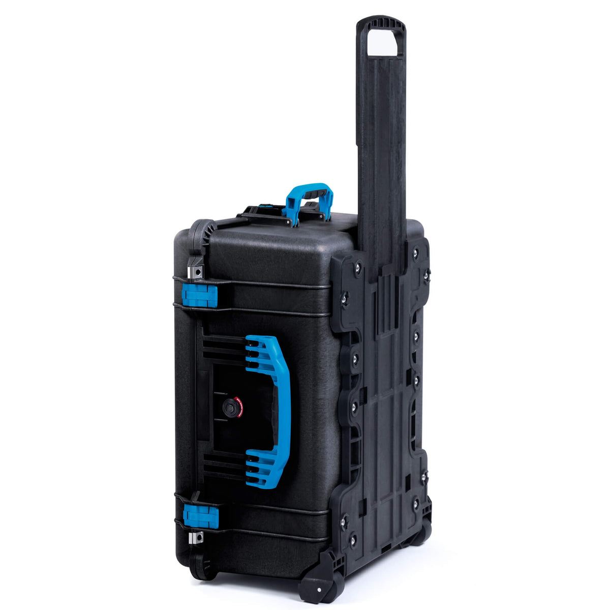 Pelican 1610 Case, Black with Blue Handles and Latches