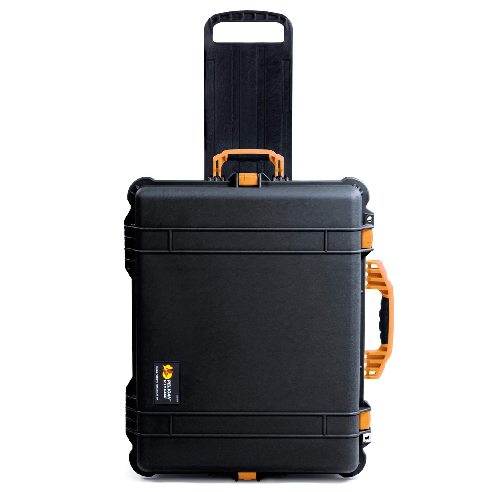Pelican 1610 Case, Black with Yellow Handles and Latches