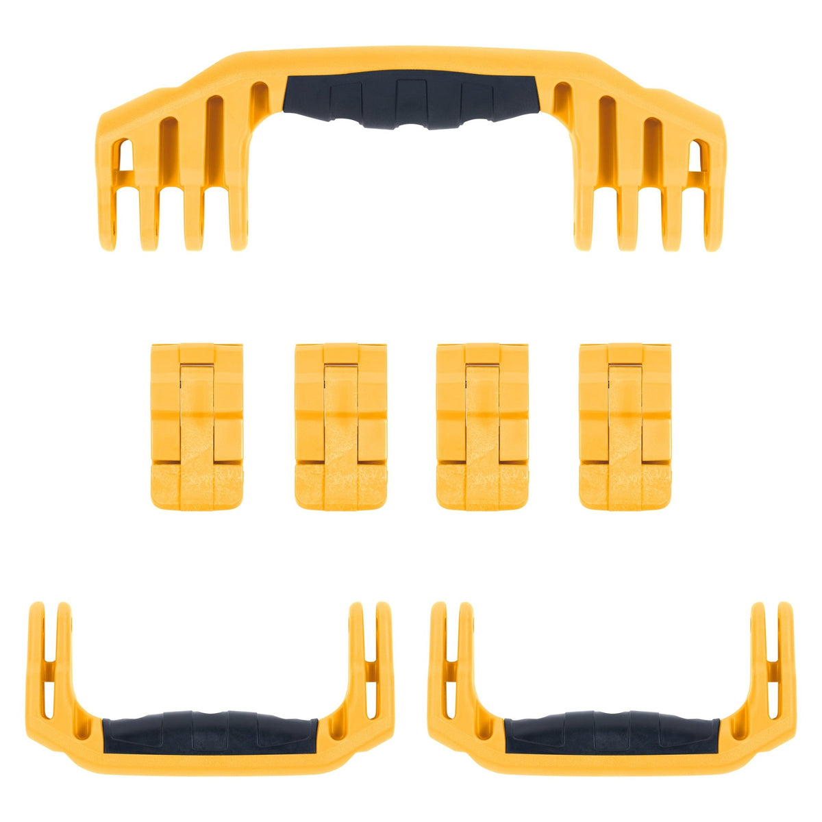 Pelican 1610 Replacement Handles &amp; Latches - Yellow (Set of 3 Handles, 4 Latches) -