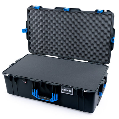 Pelican 1615 Air Case - Black & Blue Trolley Pick & Pluck Foam / Convoluted Lid Foam ColorCase 016150-0001-110-121-120