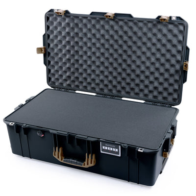 Pelican 1615 Air Case - Black & Dark Desert Dirt Pick & Pluck Foam / Convoluted Lid Foam ColorCase 016150-0001-110-581
