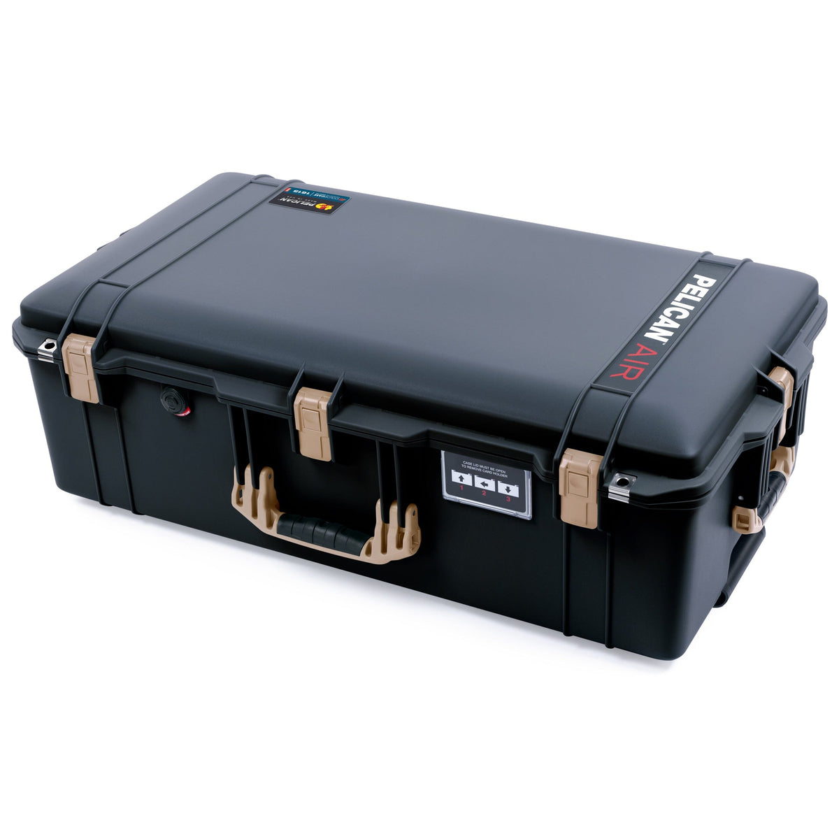 Pelican 1615 Air Case - Black &amp; Desert Tan Trolley ColorCase 