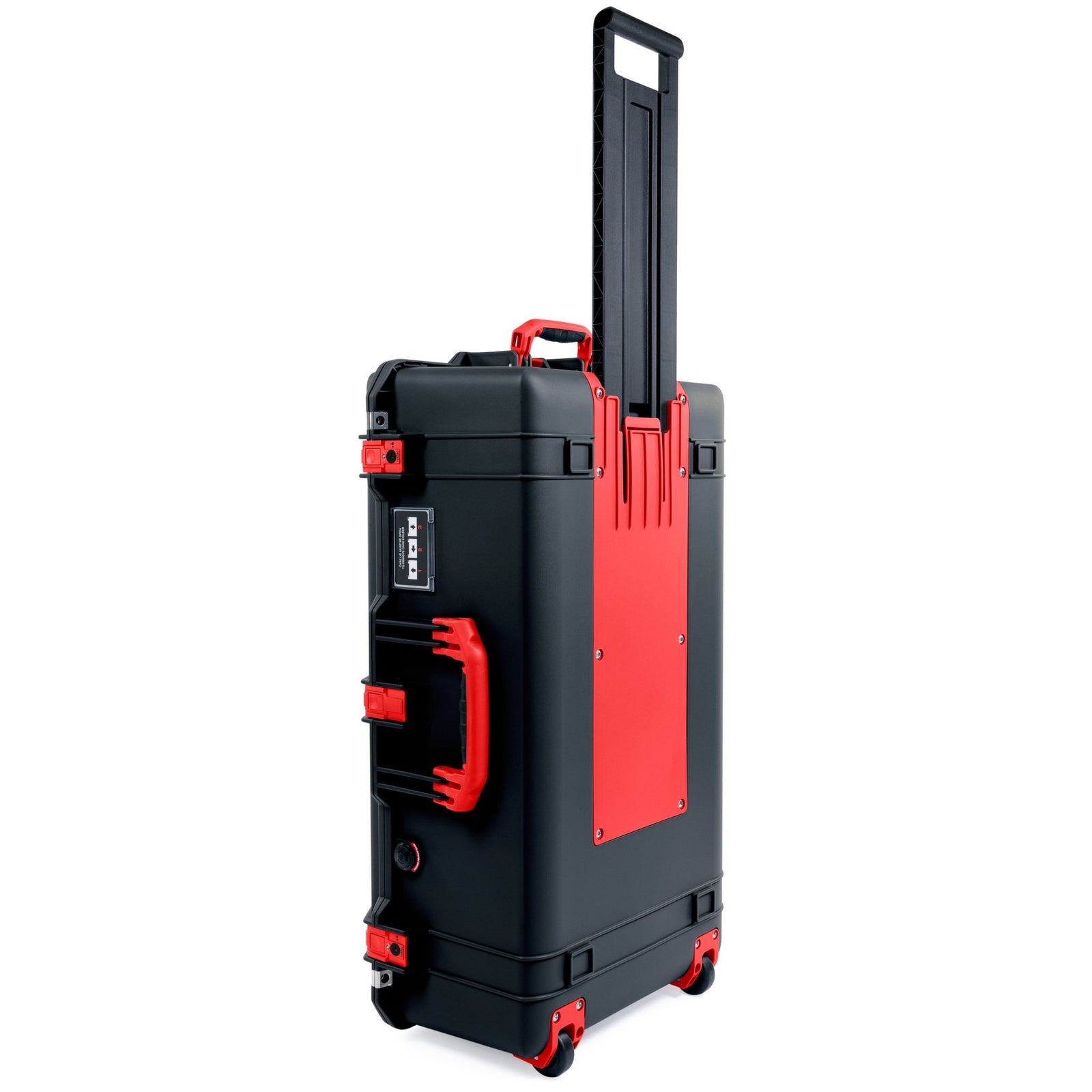 Pelican 1615 Air Case - Black & Red TSA Latches + Trolley - Empty