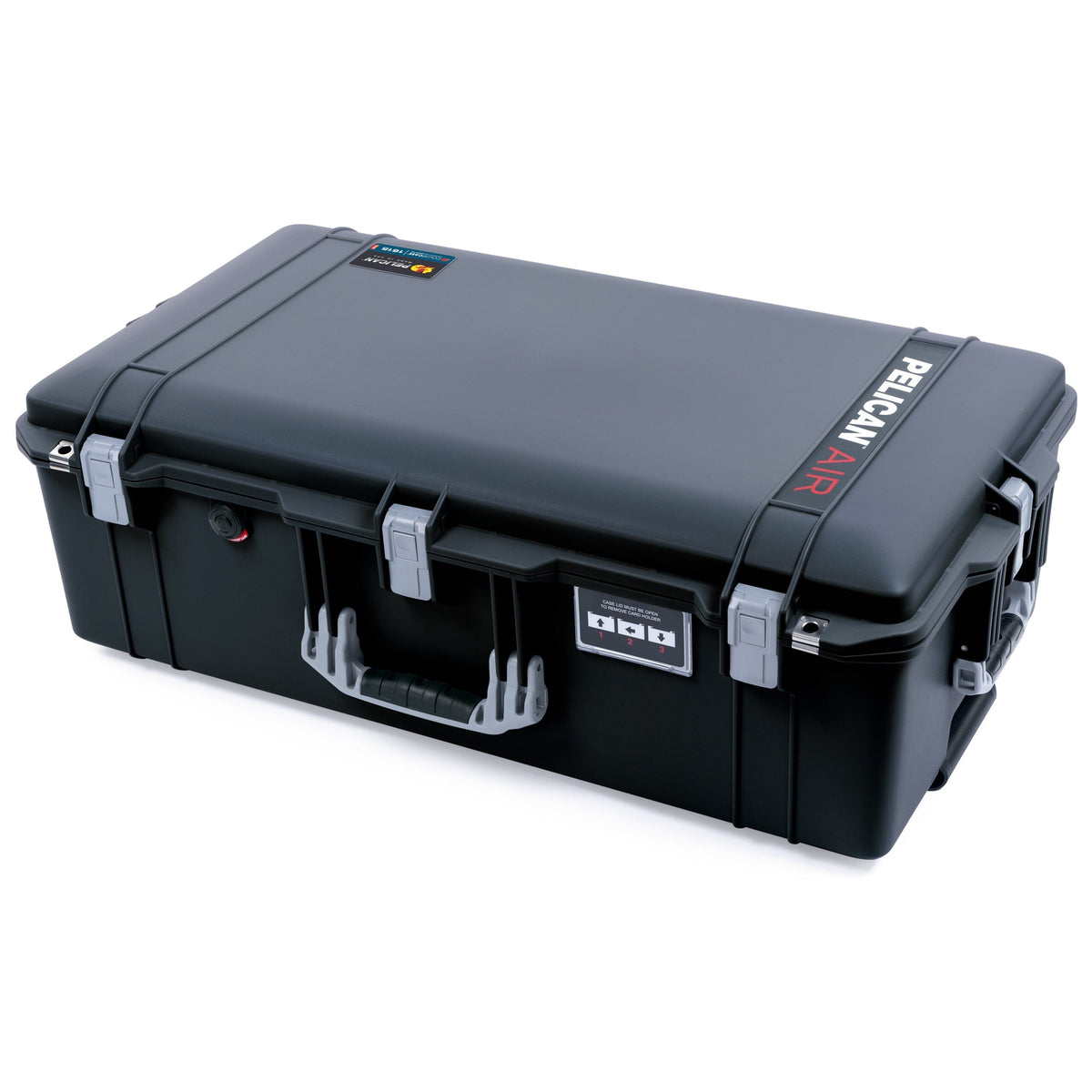 Pelican 1615 Air Case - Black &amp; Silver Trolley ColorCase 