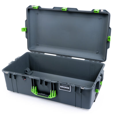 Pelican 1615 Air Case - Charcoal & Lime Green Trolley
