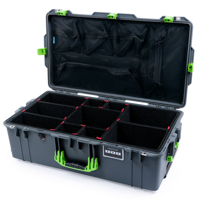 Pelican 1615 Air Case - Charcoal & Lime Green Trolley