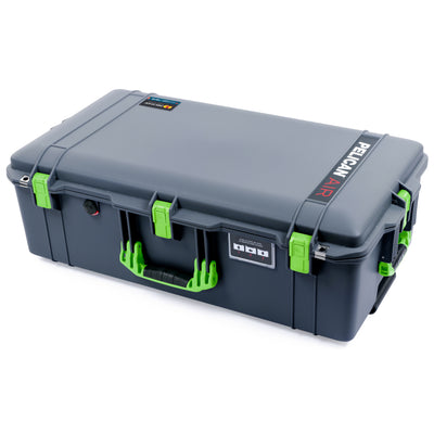 Pelican 1615 Air Case - Charcoal & Lime Green Trolley