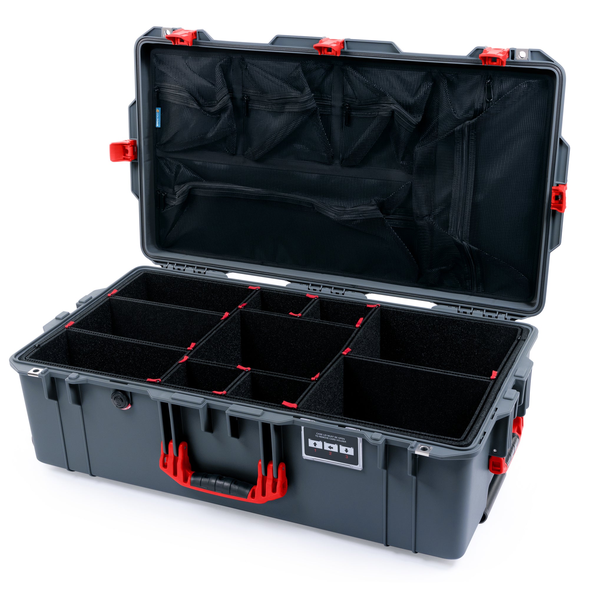 Pelican 1615 Air Case - Charcoal & Red