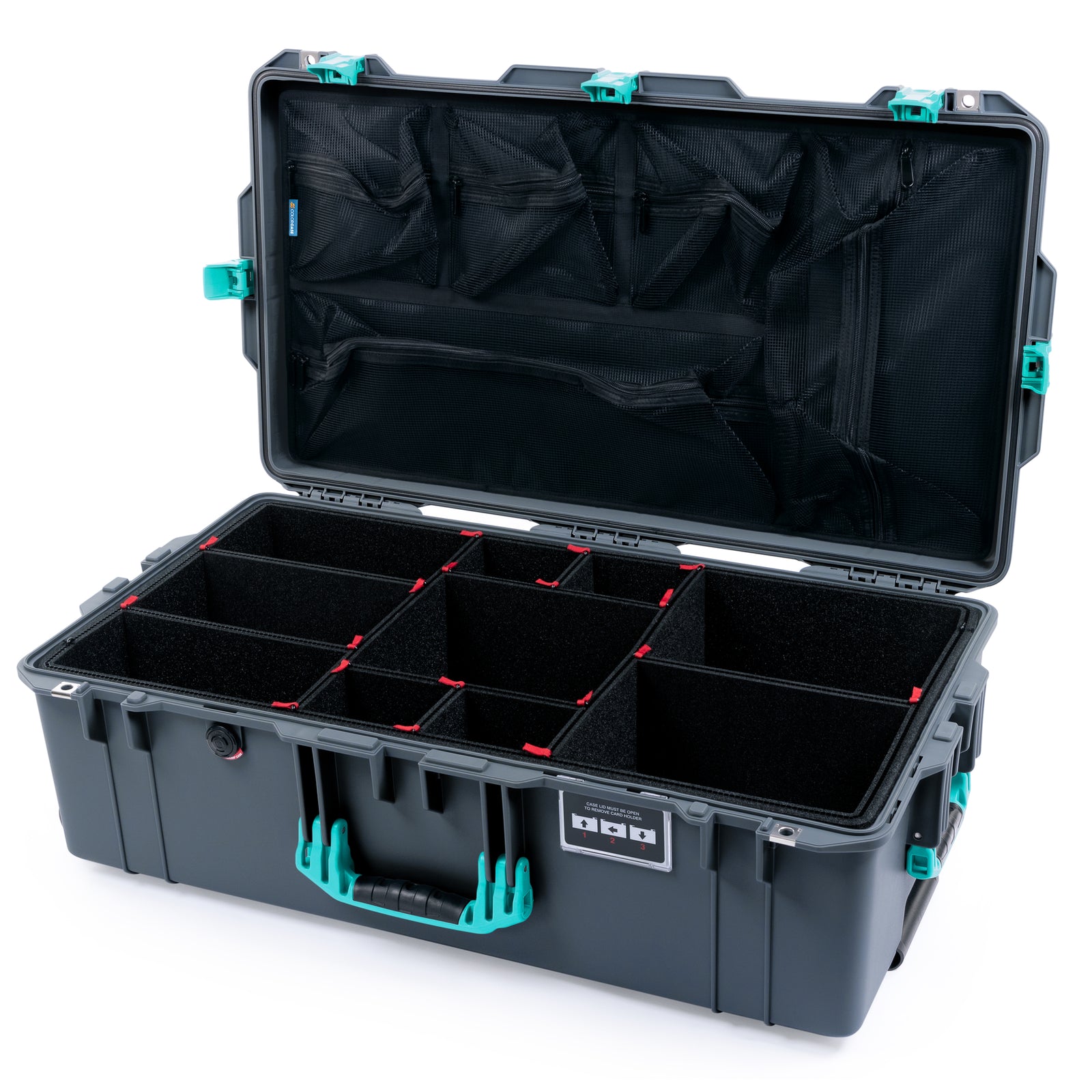 Pelican 1615 Air Case - Charcoal & Teal Trolley