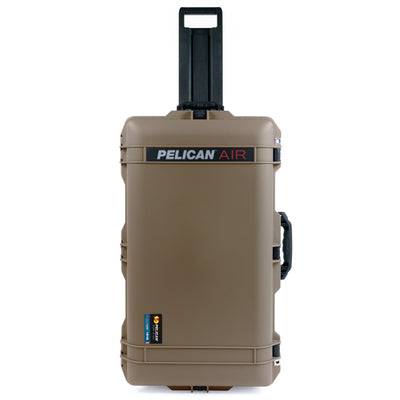 Pelican 1615 Air Case - Dark Desert Dirt & Black TSA Latches + Trolley