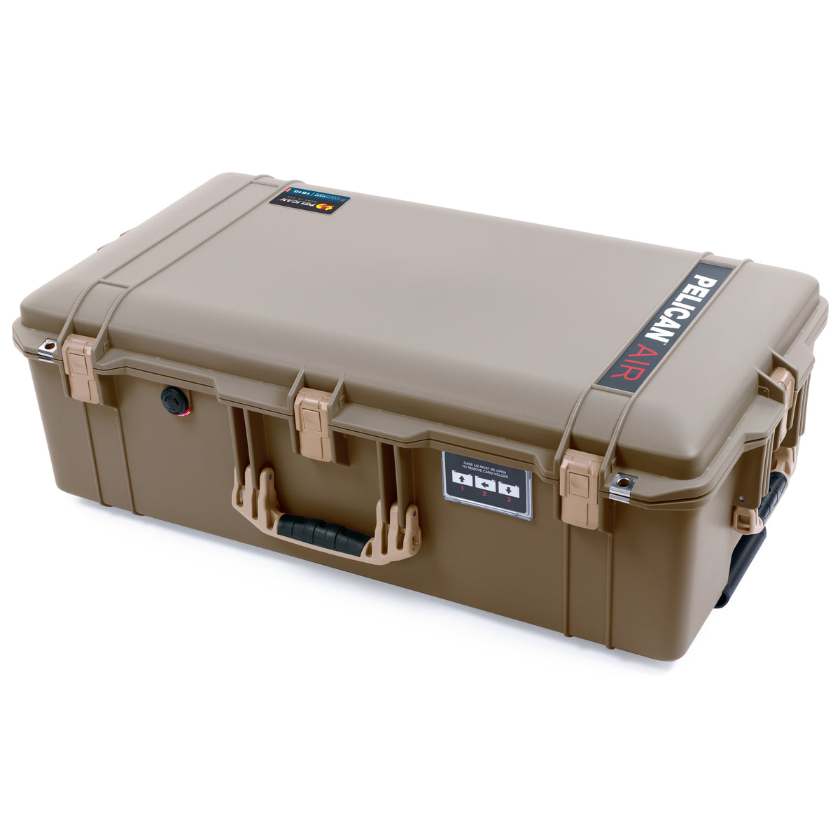 Pelican 1615 Air Case - Dark Desert Dirt &amp; Desert Tan Trolley