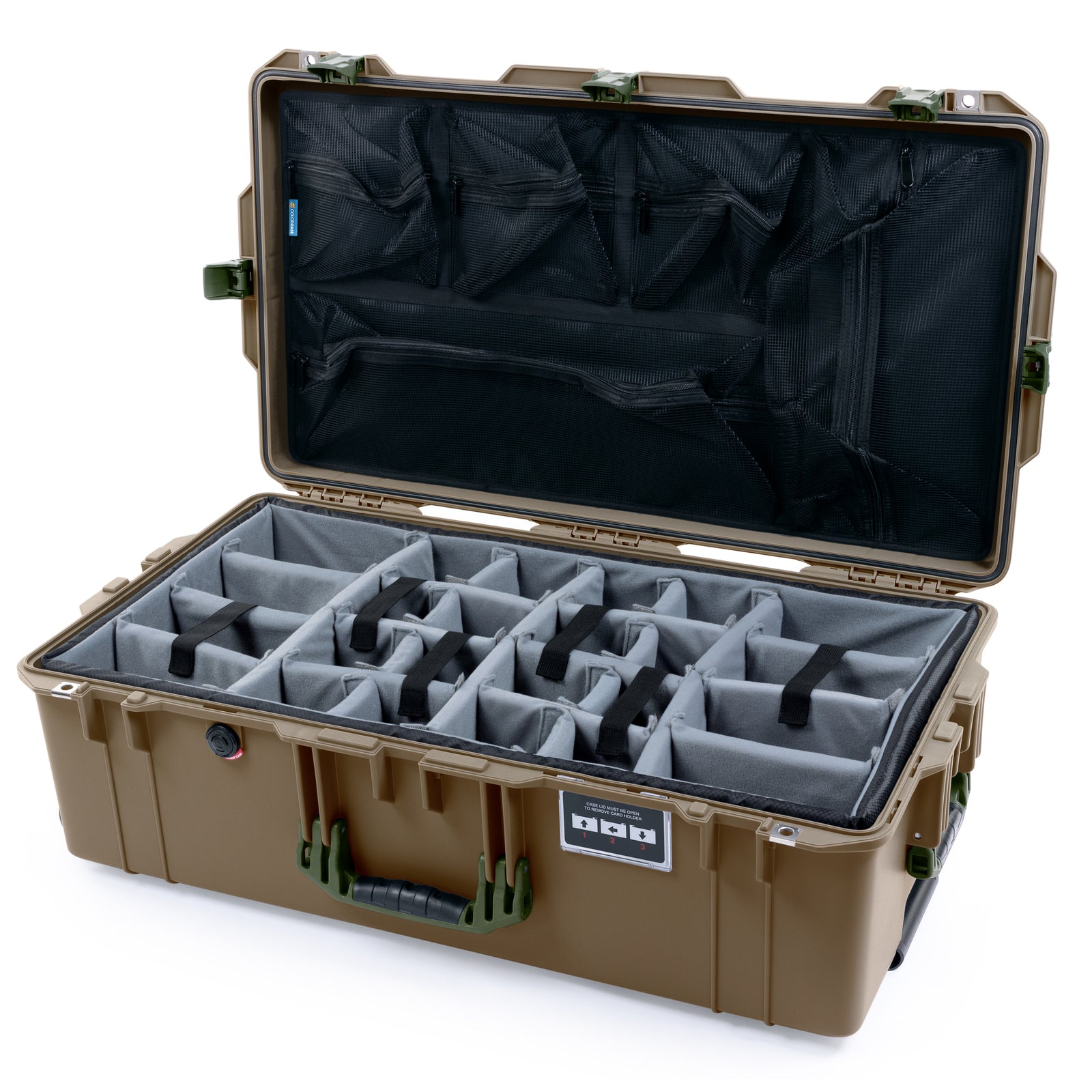Pelican 1615 Air Case - Dark Desert Dirt & OD Green