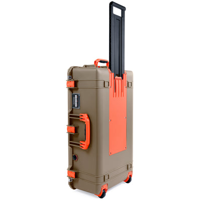 Pelican 1615 Air Case - Dark Desert Dirt & Orange Trolley