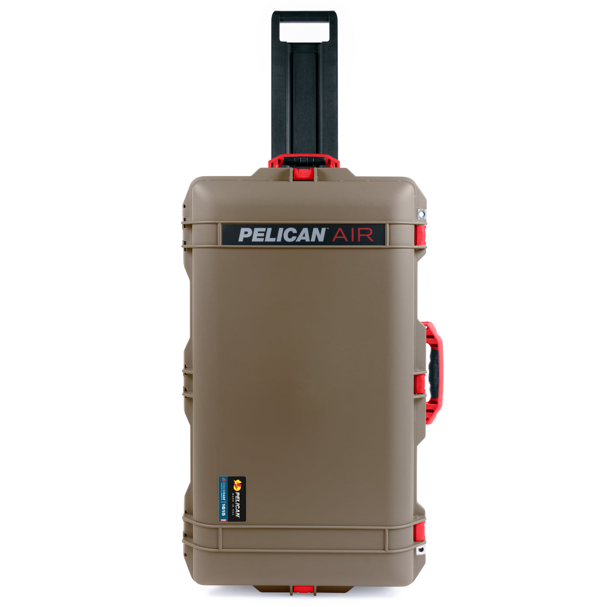 Pelican 1615 Air Case - Dark Desert Dirt &amp; Red