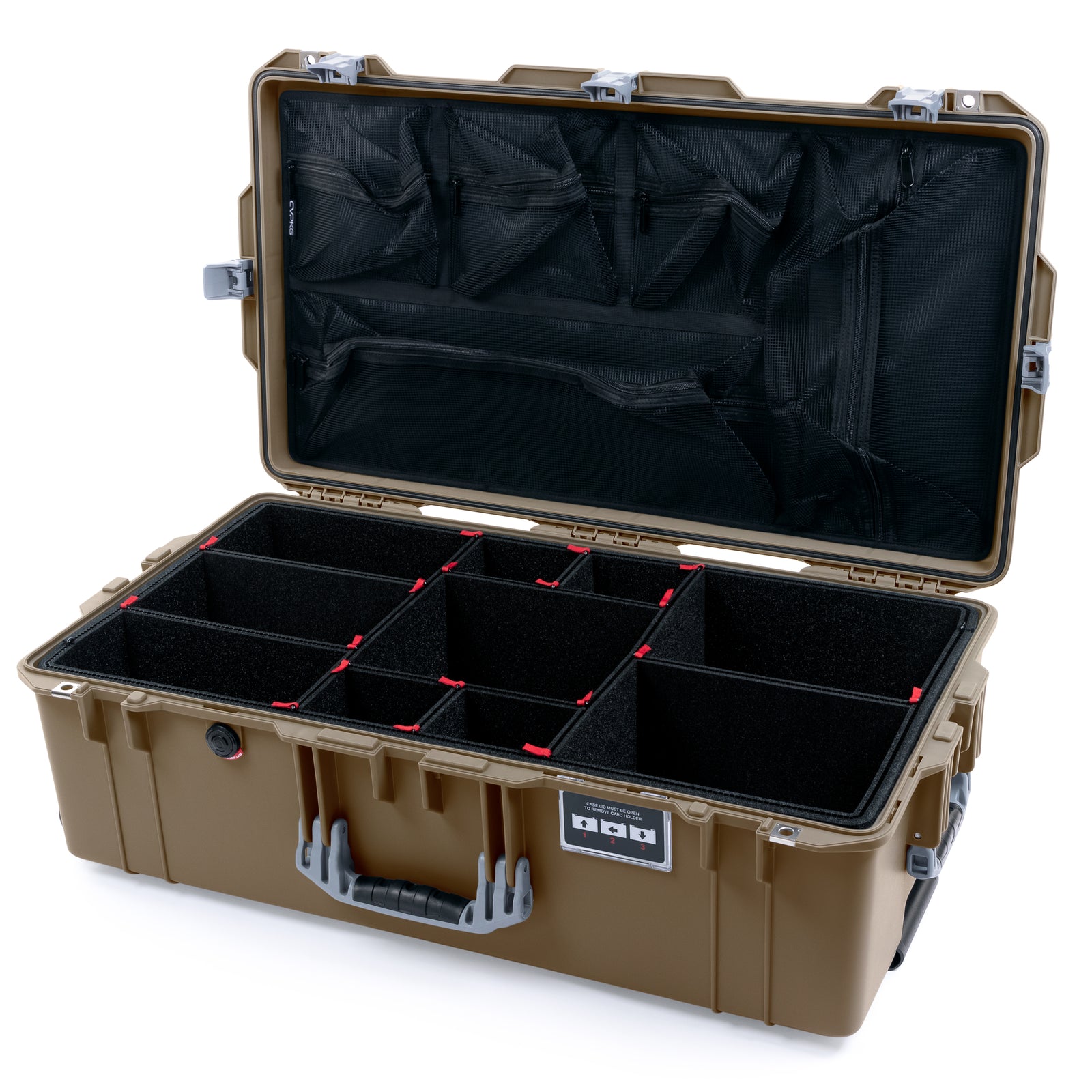 Pelican 1615 Air Case - Dark Desert Dirt & Silver