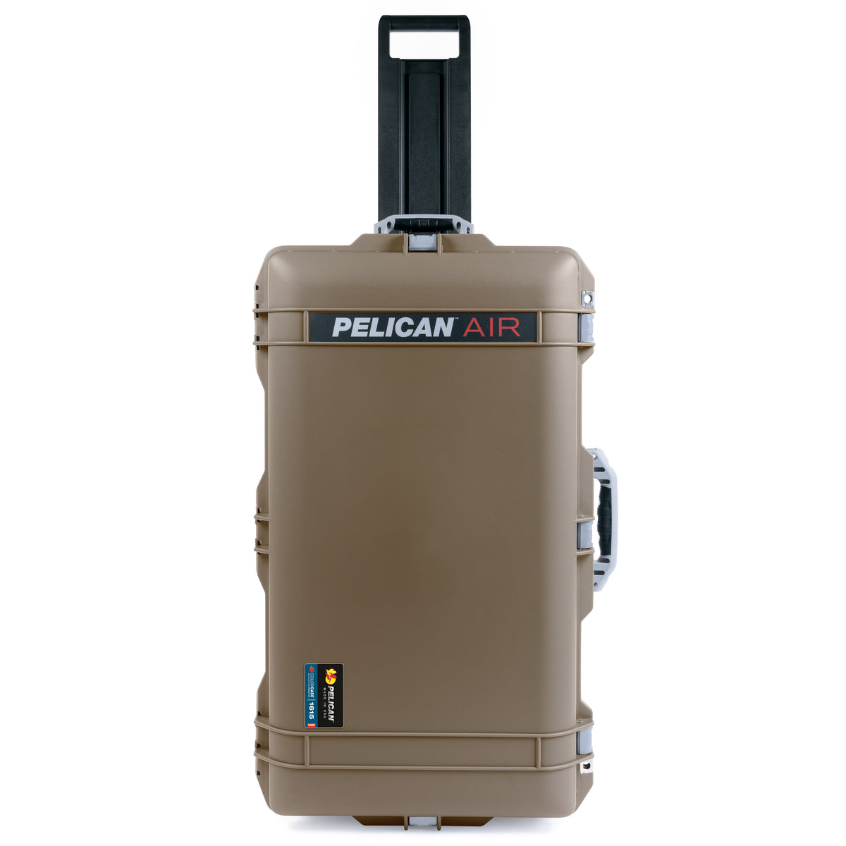 Pelican 1615 Air Case - Dark Desert Dirt &amp; Silver Trolley