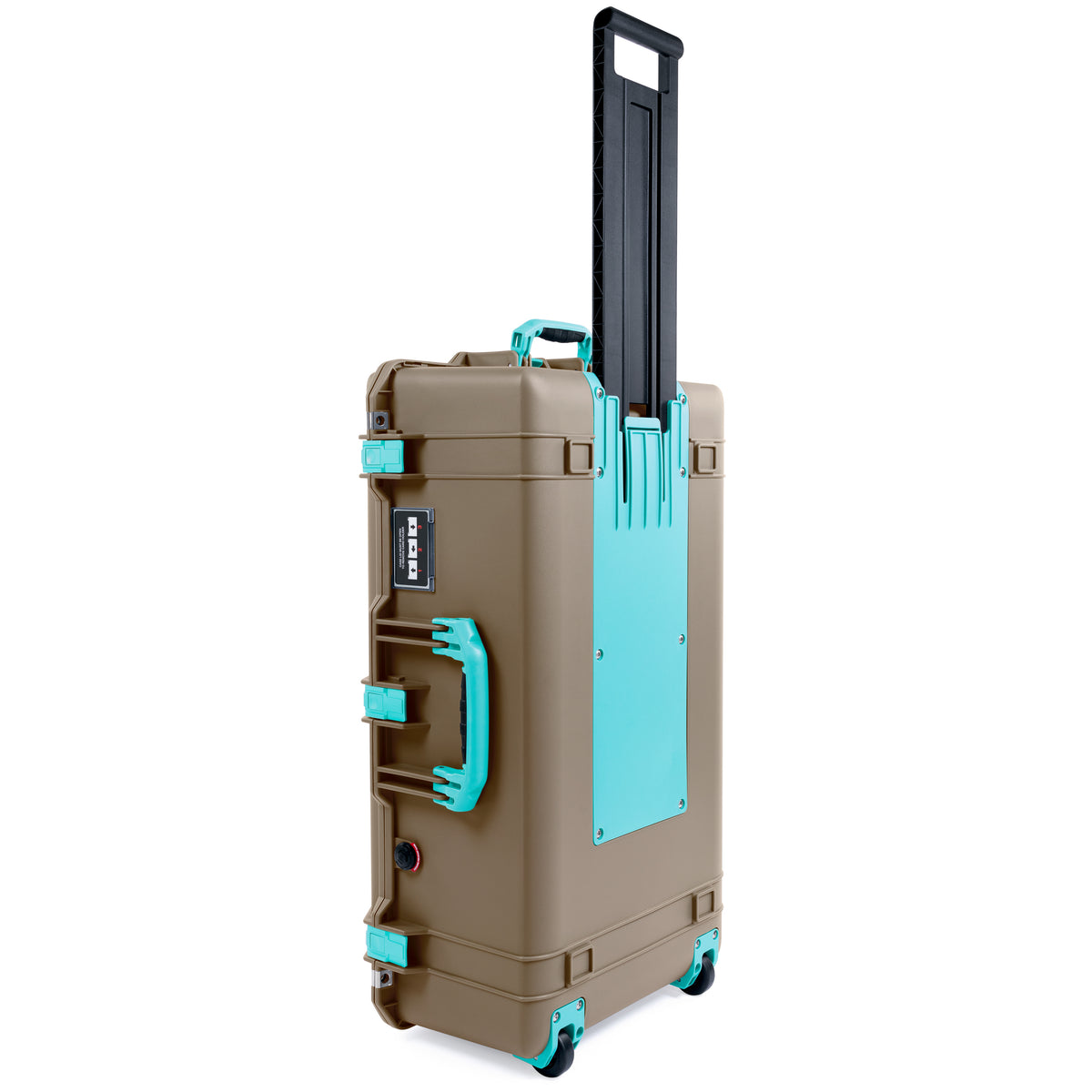 Pelican 1615 Air Case - Dark Desert Dirt &amp; Teal Trolley