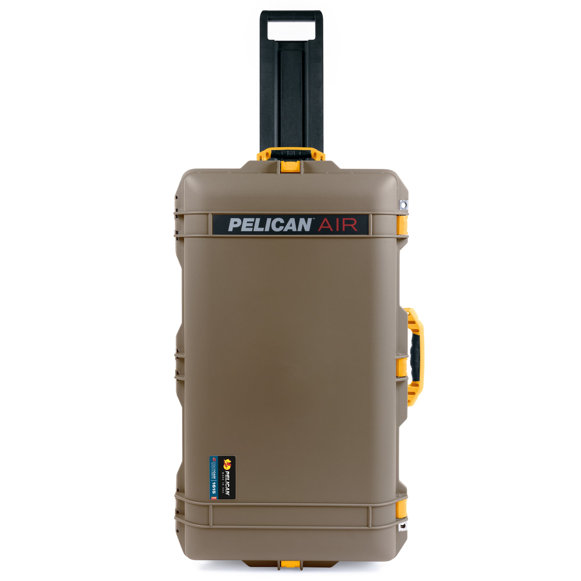 Pelican 1615 Air Case - Dark Desert Dirt & Yellow