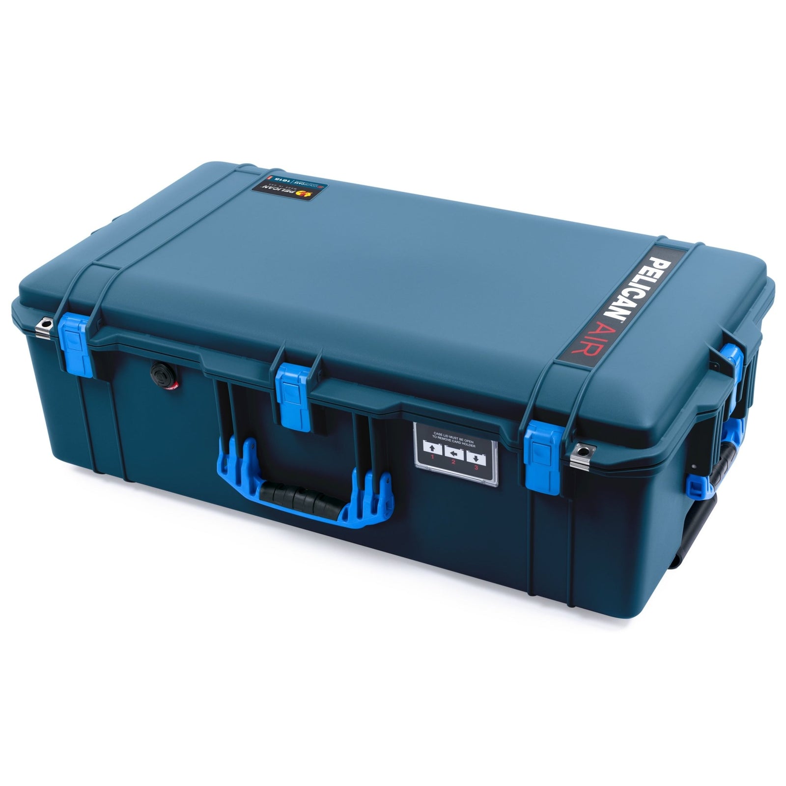 Pelican 1615 Air Case - Deep Pacific & Blue Trolley - Empty