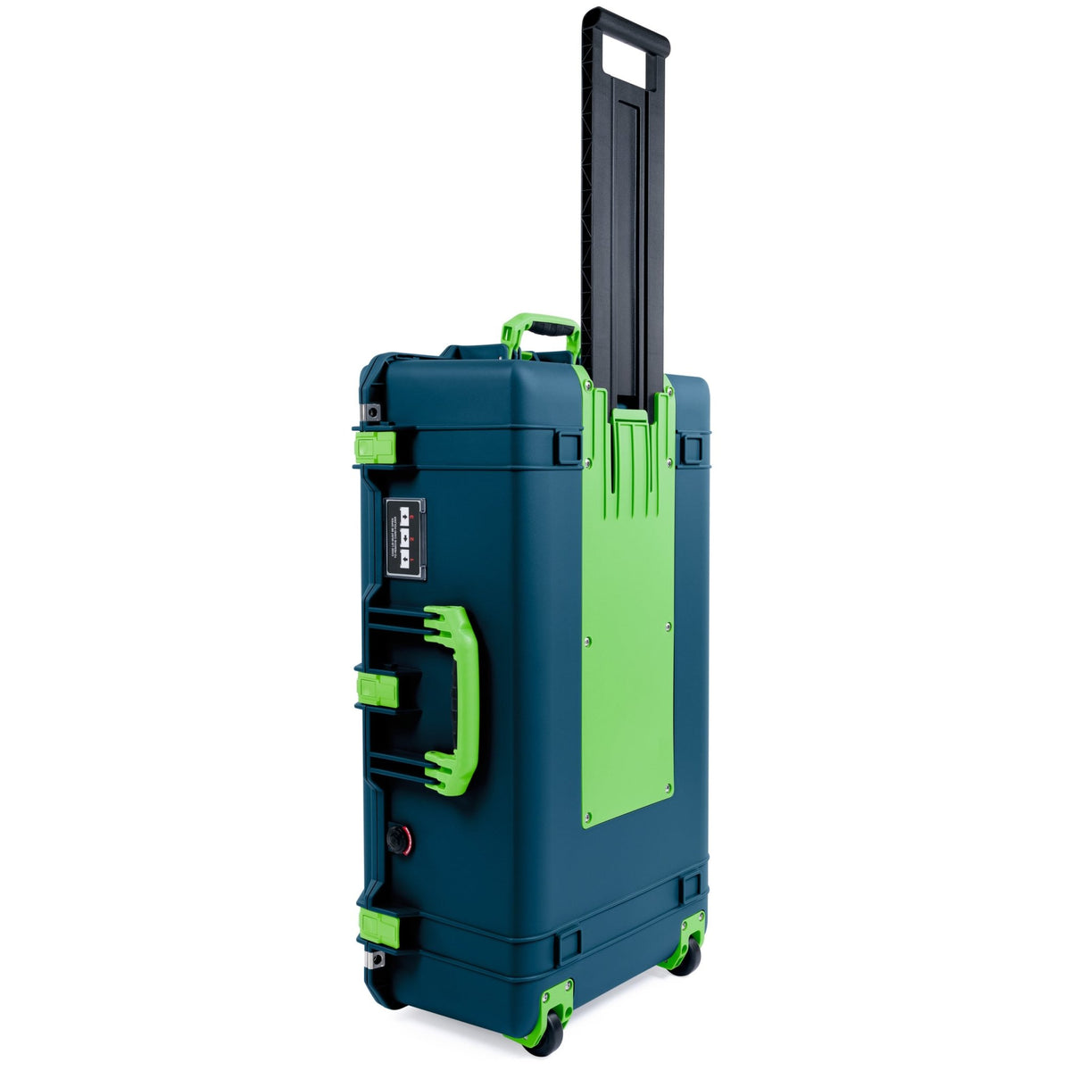 Pelican 1615 Air Case - Deep Pacific & Lime Green Trolley - Empty