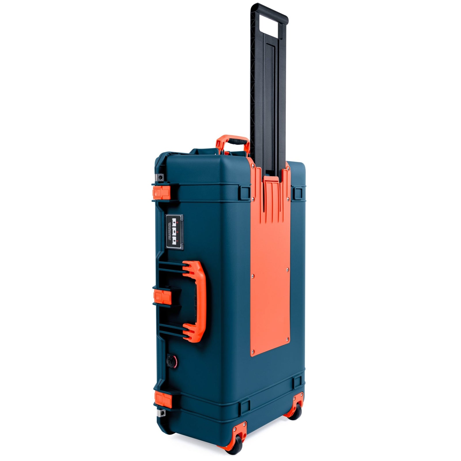 Pelican 1615 Air Case - Deep Pacific & Orange Trolley - Empty