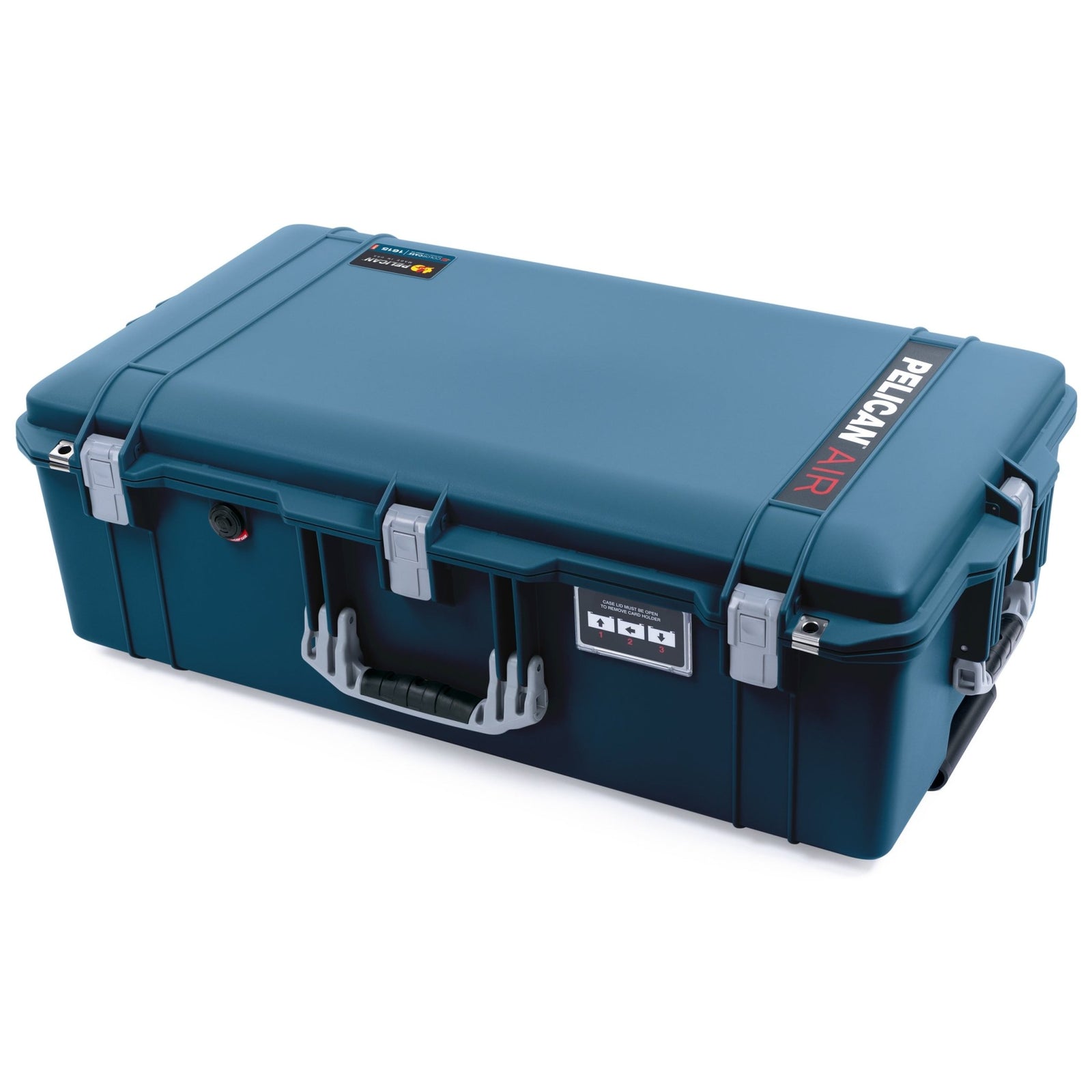 Pelican 1615 Air Case - Deep Pacific & Silver Trolley - Empty