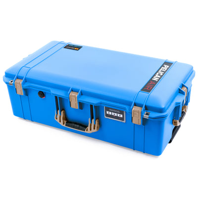 Pelican 1615 Air Case - Electric Blue & Desert Tan Trolley