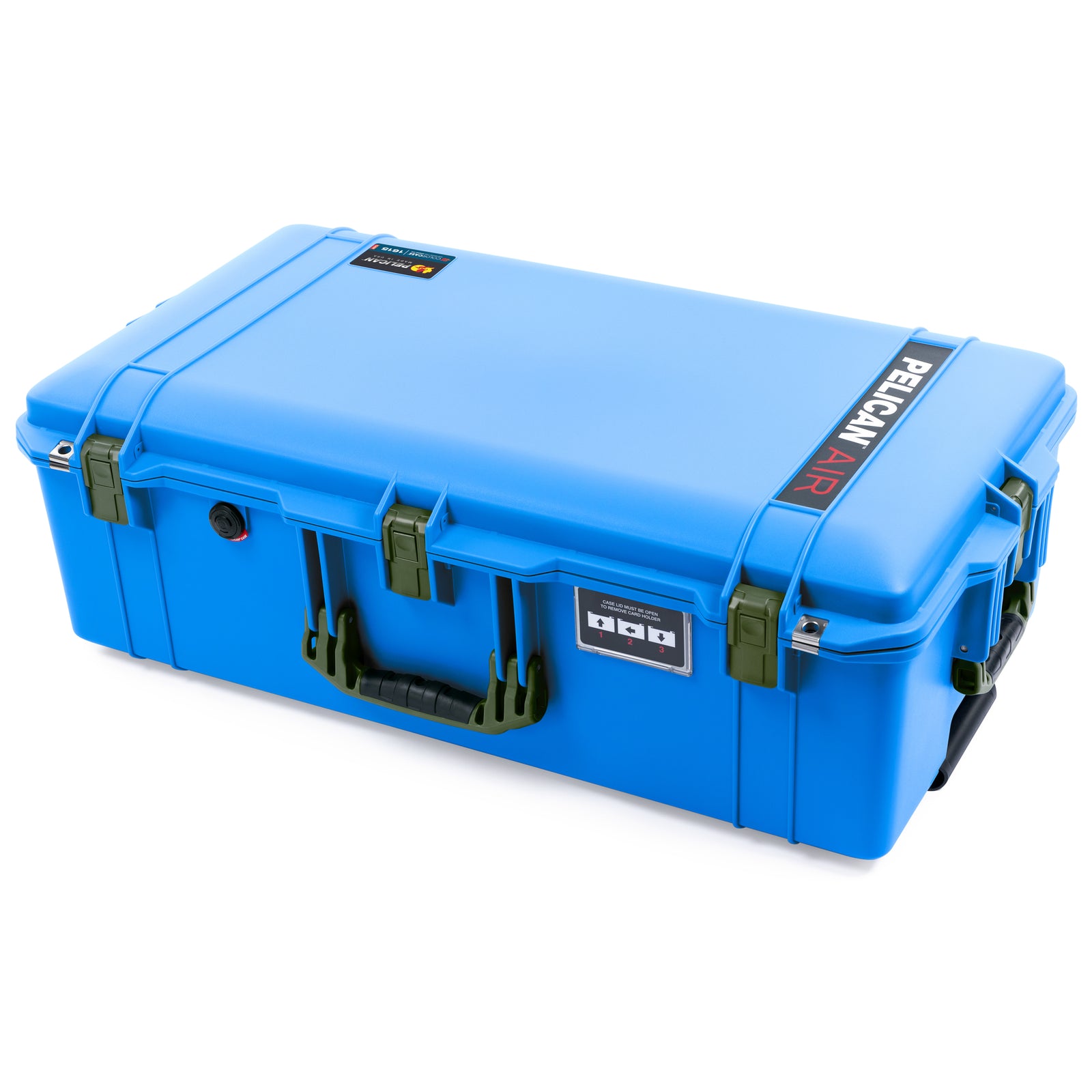 Pelican 1615 Air Case - Electric Blue & OD Green