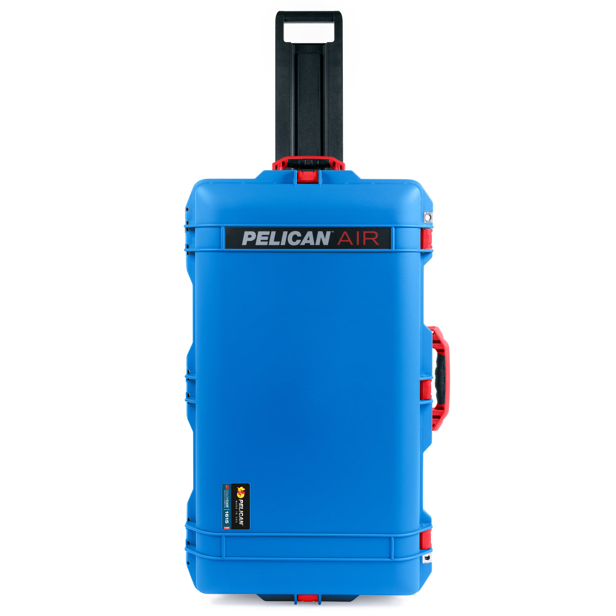 Pelican 1615 Air Case - Electric Blue &amp; Red Trolley