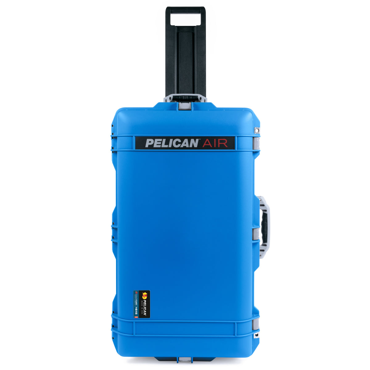 Pelican 1615 Air Case - Electric Blue &amp; Silver Trolley