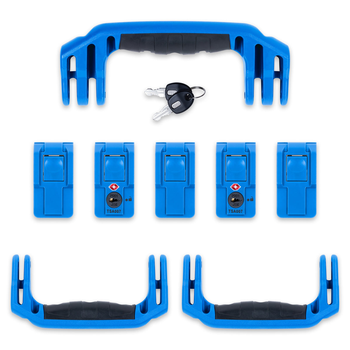 Pelican 1615 Air Replacement Handles &amp; Latches Set - Blue TSA
