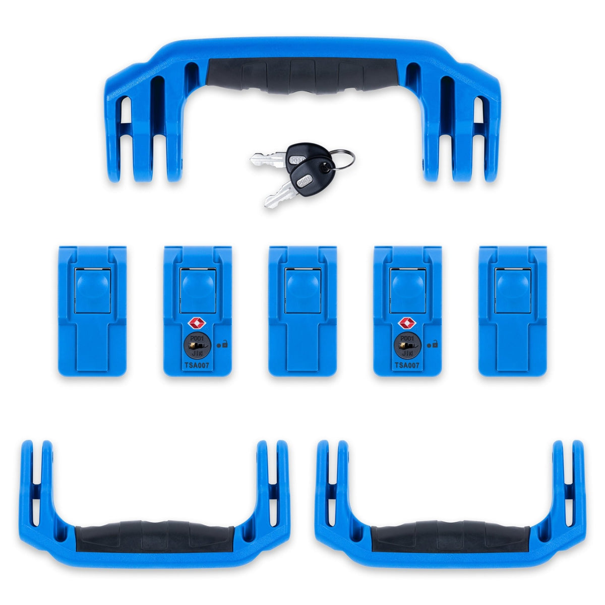 Pelican 1615 Air Replacement Handles &amp; Latches Set - Blue TSA -