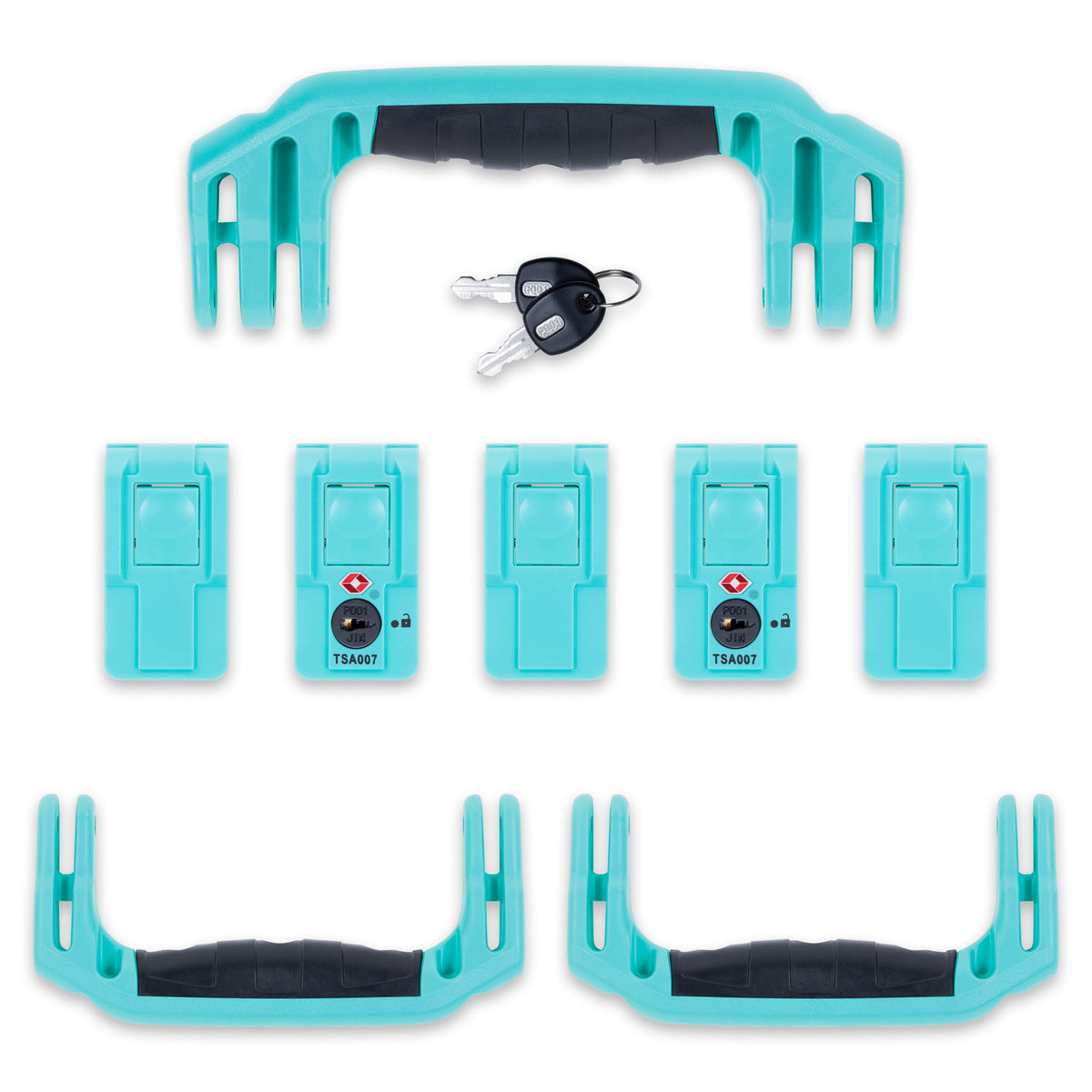 Pelican 1615 Air Replacement Handles &amp; Latches Set - Teal TSA