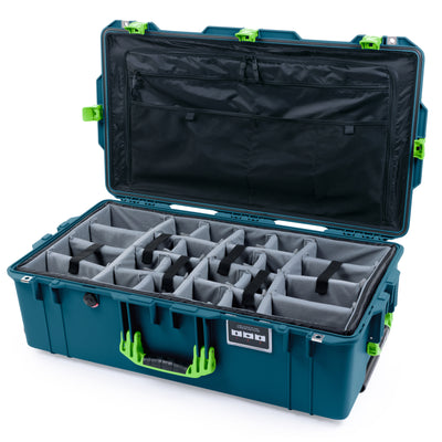 Pelican 1615 Air Case - Indigo & Lime Green Trolley
