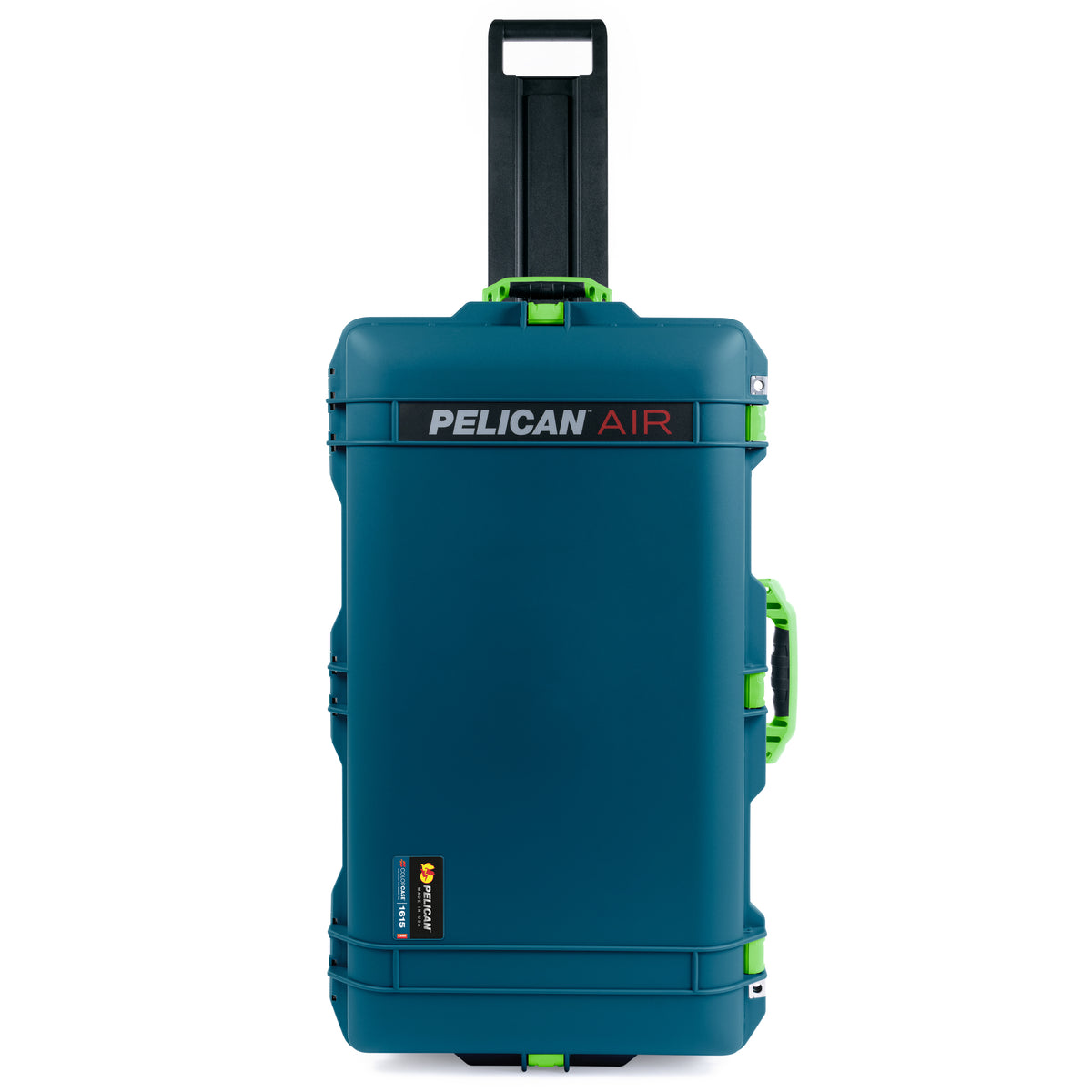 Pelican 1615 Air Case - Indigo &amp; Lime Green Trolley
