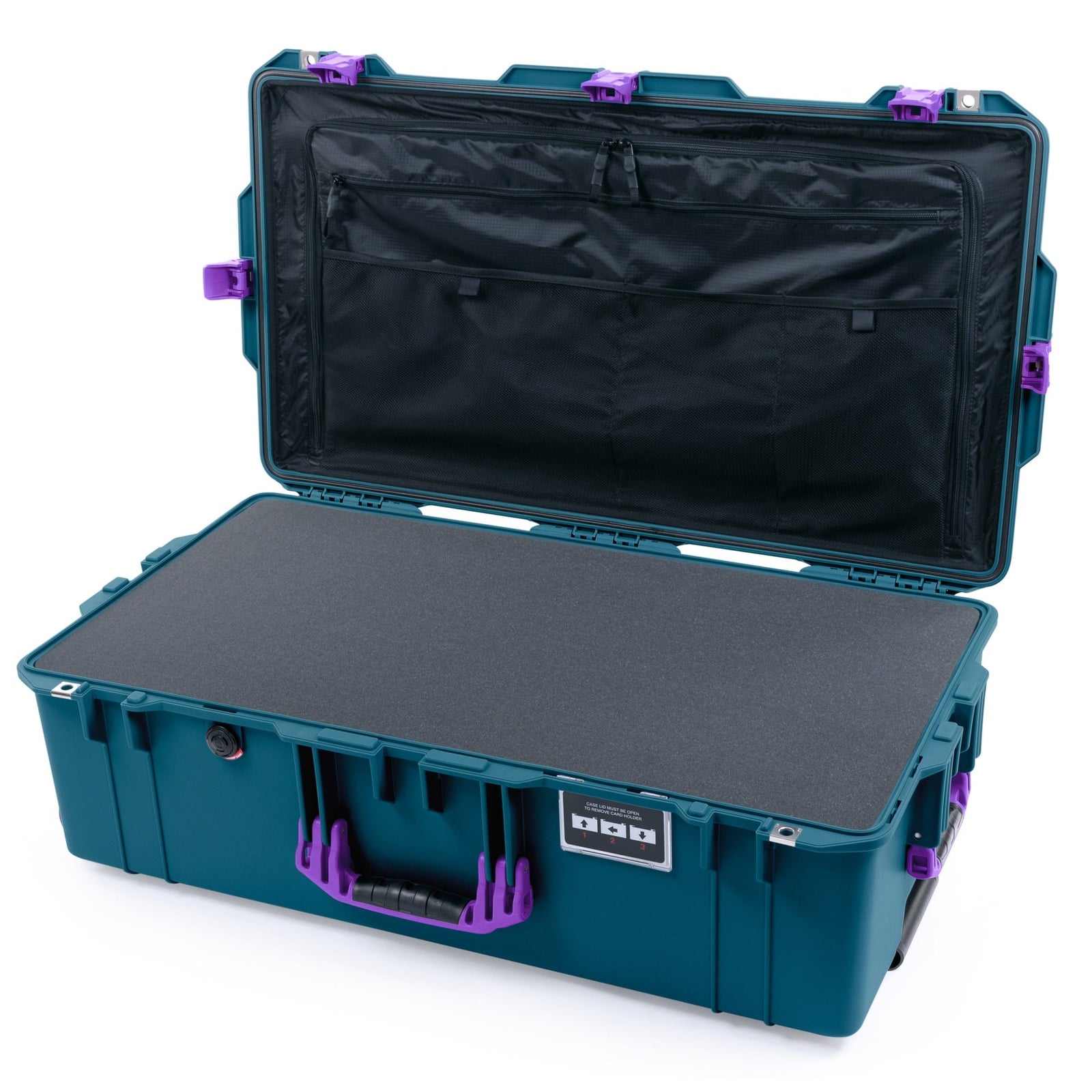 Pelican 1615 Air Case - Indigo & Purple - Pick & Pluck Foam / TRVL Lid Organizer
