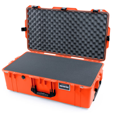 Pelican 1615 Air Case - Orange & Black TSA Latches + Trolley