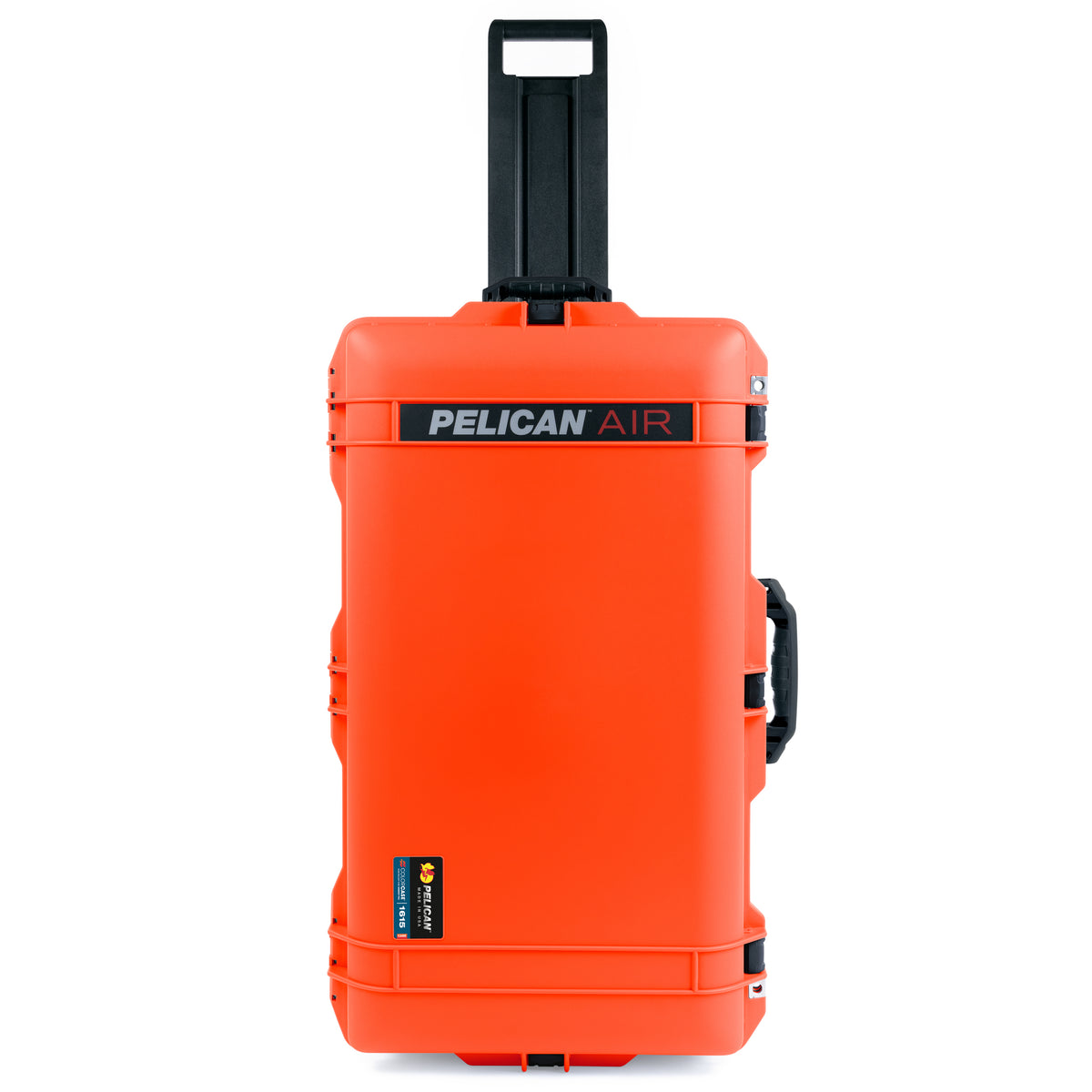 Pelican 1615 Air Case - Orange &amp; Black Trolley