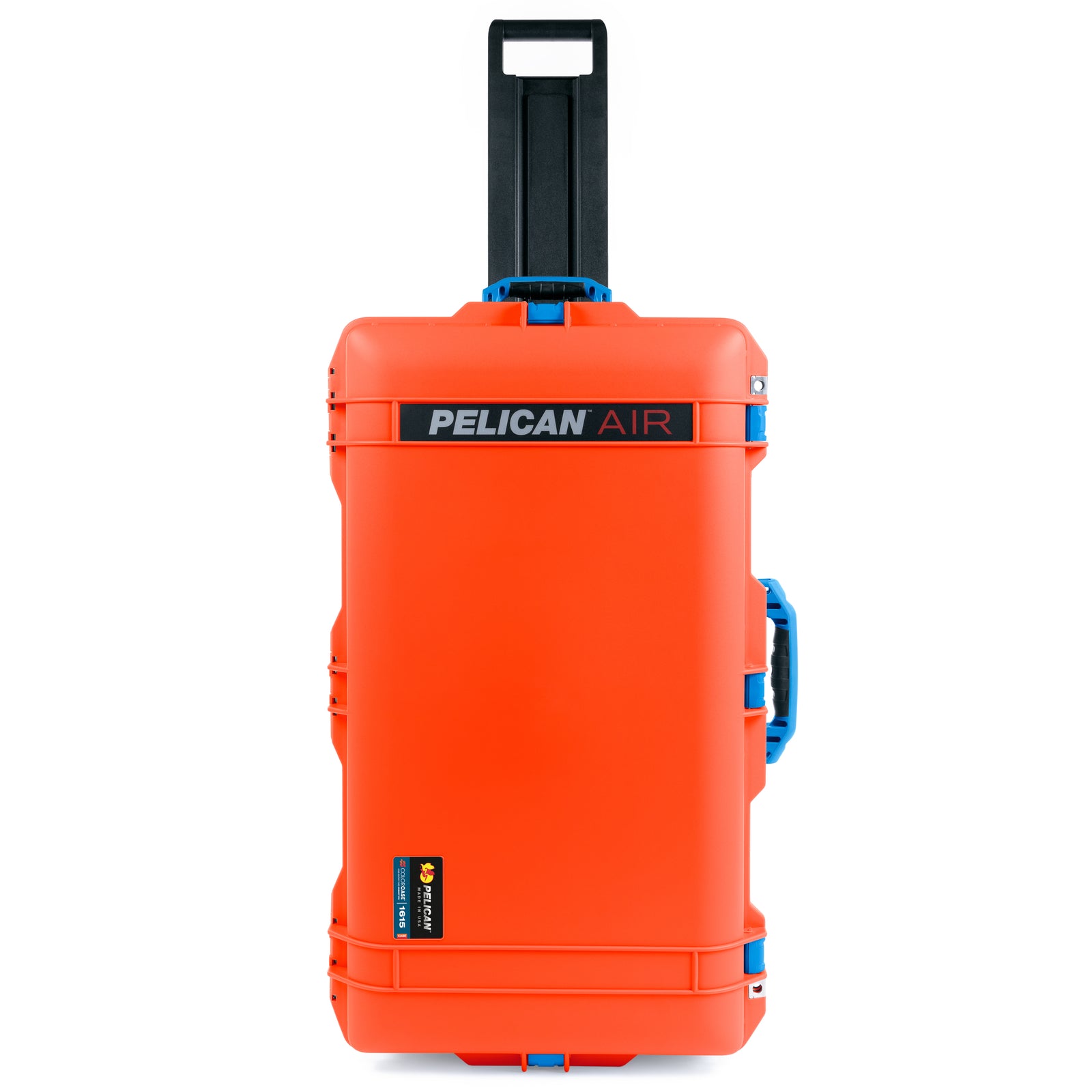 Pelican 1615 Air Case - Orange & Blue Trolley