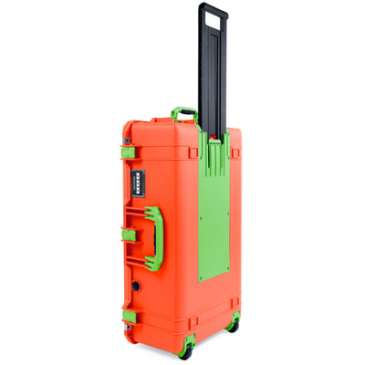 Pelican 1615 Air Case - Orange & Lime Green Trolley