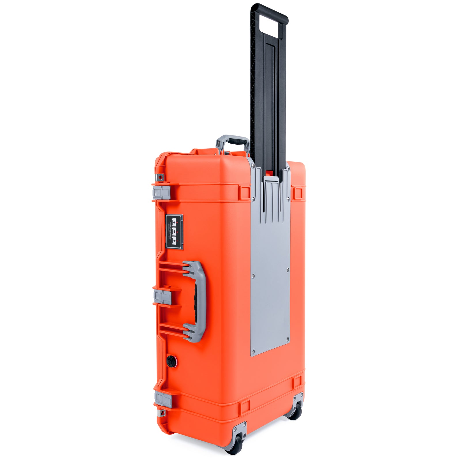 Pelican 1615 Air Case - Orange & Silver Trolley