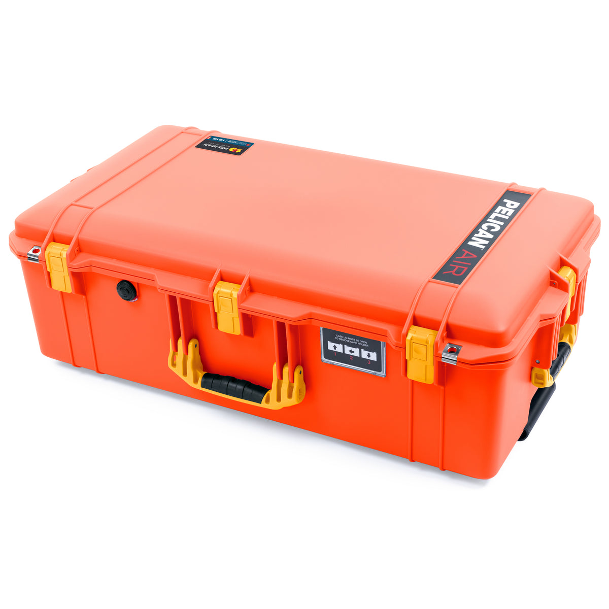 Pelican 1615 Air Case - Orange &amp; Yellow Trolley