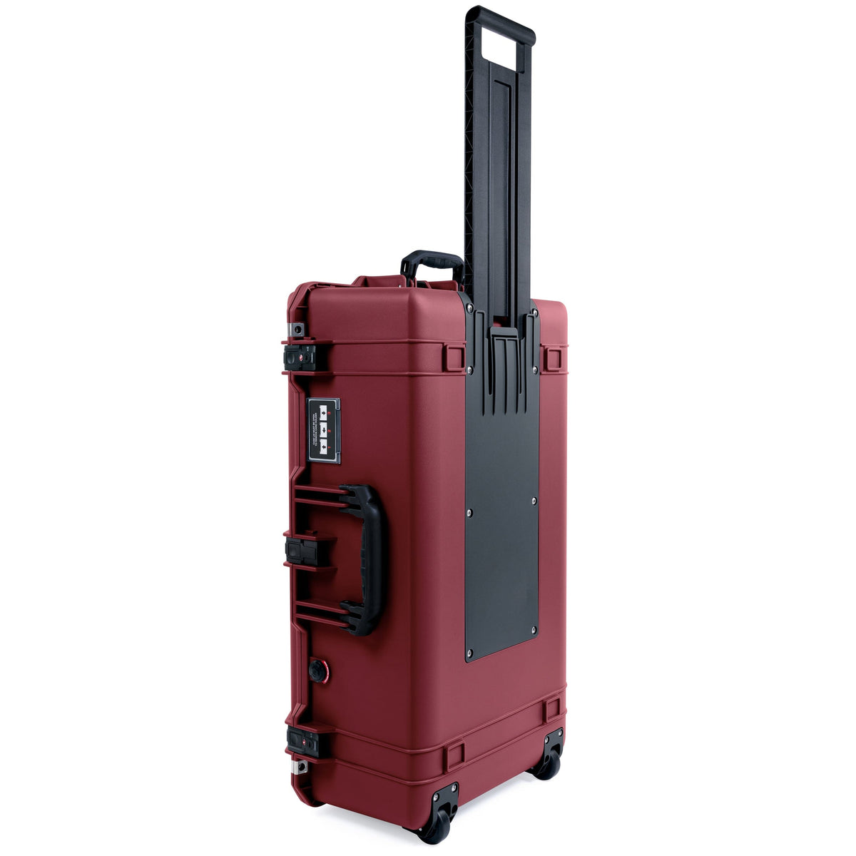 Pelican 1615 Air Case - Oxblood &amp; Black TSA Latches + Trolley ColorCase 