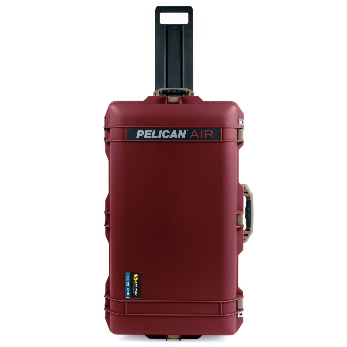 Pelican 1615 Air Case - Oxblood &amp; Dark Desert Dirt Trolley ColorCase 