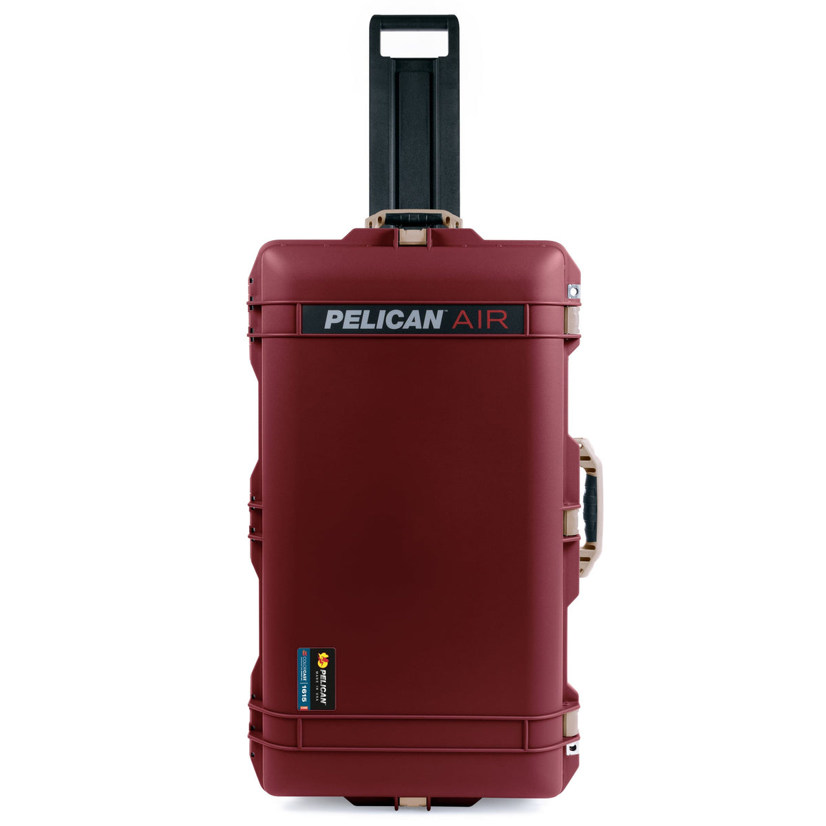 Pelican 1615 Air Case - Oxblood &amp; Desert Tan Trolley ColorCase 