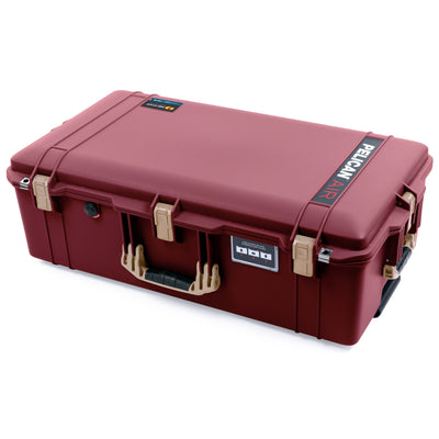 Pelican 1615 Air Case - Oxblood & Desert Tan Trolley None (Case Only) ColorCase 016150-0000-510-311-310
