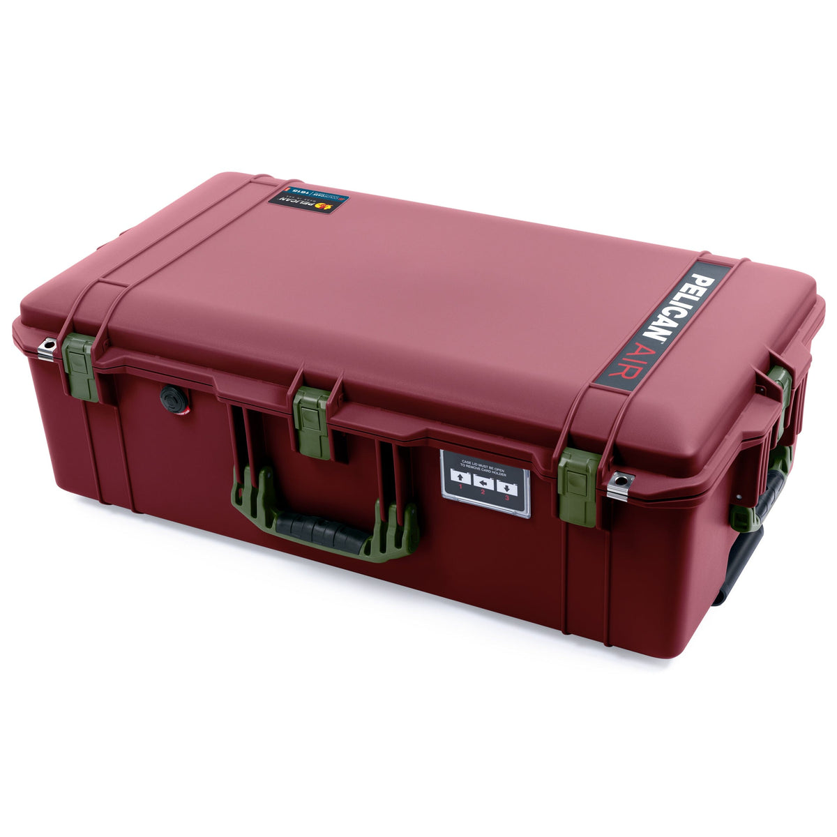 Pelican 1615 Air Case - Oxblood &amp; OD Green None (Case Only) ColorCase 016150-0000-510-131