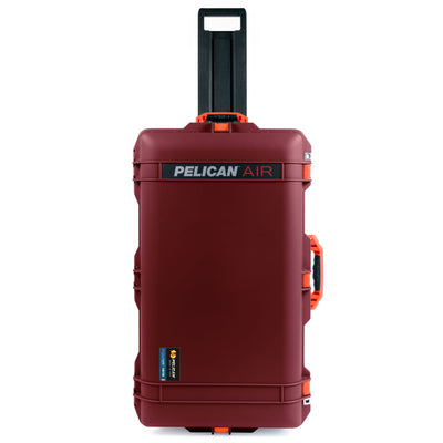 Pelican 1615 Air Case - Oxblood & Orange Trolley ColorCase