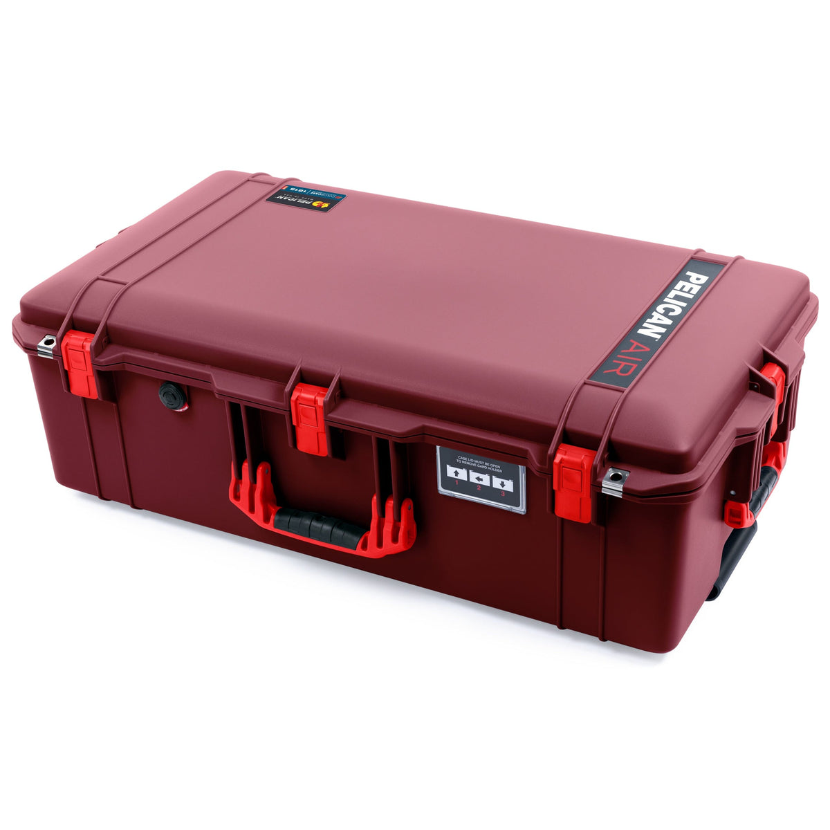 Pelican 1615 Air Case - Oxblood &amp; Red Trolley None (Case Only) ColorCase 016150-0000-510-321-320