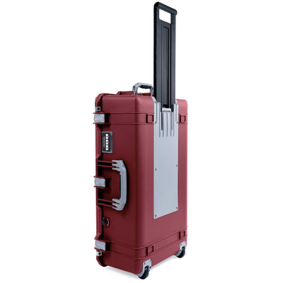 Pelican 1615 Air Case - Oxblood & Silver Trolley ColorCase